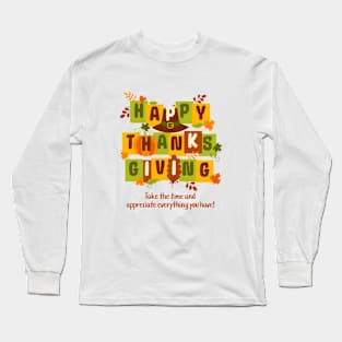 Happy Thanks giving Long Sleeve T-Shirt